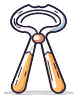 Illustration of a nutcracker tool for cracking nuts png