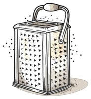 A Box Grater With A Handle For Cooking png