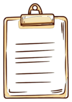 A blank clipboard with lines ready for notes or a to do list png