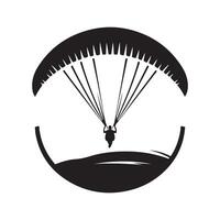 Paraglider Silhouette Vectors Illustrations for Custom Projects