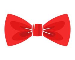 Silhouette of a Bow tie on a white background vector