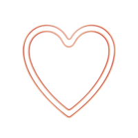 Neon heart shape on black background png