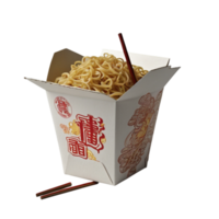 A box of noodles with chopsticks and chopsticks png