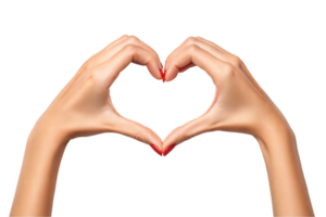 Hands creating a heart shape symbolizing love png