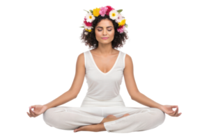 consciente de meditación práctica en un sereno ajuste png