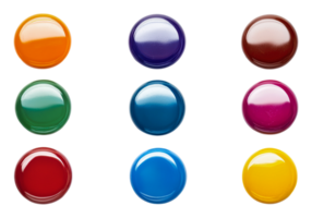 Colorful paint blobs arranged in a grid pattern png