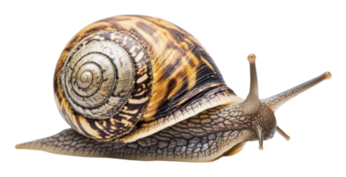 Snail gliding on a smooth surface in close-up png