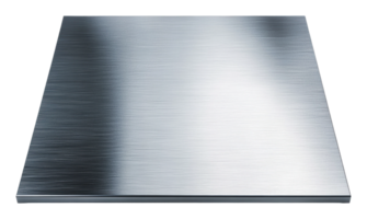 Flat brushed metal sheet ready for use in projects png