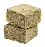 Hay bales stacked neatly in a farm setting png