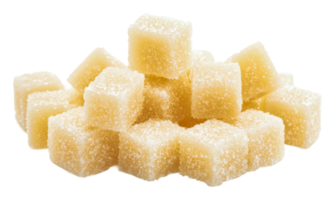 Sugar cubes stacked neatly in a group png
