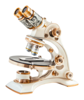 Classic microscope with elegant design and details png