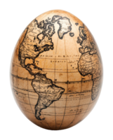 Decorative globe shaped like an egg png