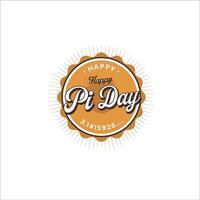Dynamic Pi Day Design Featuring Math Symbols and Bold Typography vector