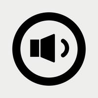 Multimedia Audio Button icon vector
