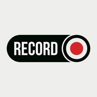 Multimedia Record Button illustration vector