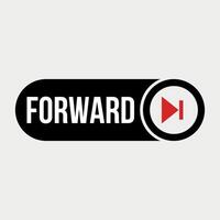Multi media Forward Button illustration vector