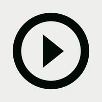 Multimedia Play Button icon vector