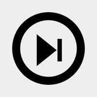 Multimedia Forward Button icon vector