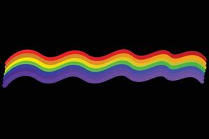 Colorful Rainbow Colors Waves and Geometric Patterns for Abstract Illustration vector