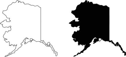 Alaska state map icon design on white background vector
