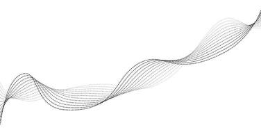 Abstract background with dotted halftone wavy lines. illustration of smooth wave blend lines for modern design projects. vector
