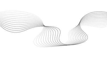 Abstract background with dotted halftone wavy lines. Wavy blend lines. illustration for modern design projects vector