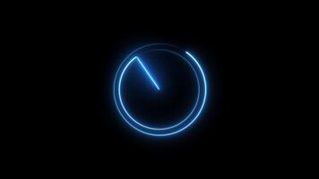Moving navigation radar screen Animation Isolated on Black background video