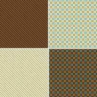 cross stitch seamless diagonal stripe patterns blue green brown vector
