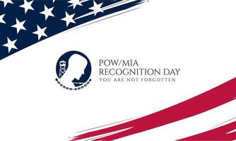 National POW MIA Recognition Day Design Illustration vector