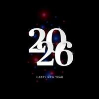 Happy new year 2020 with stars and numbers vector