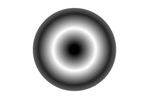 Abstract graduated circle graphic with white background. vector