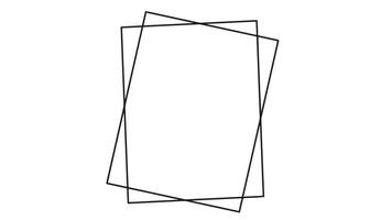 Frame line square black color drawing border blank empty mockup art design graphic rectangle decoration ornament white background template picture image frame border product present sketch luxury art vector
