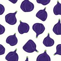 Modern abstract figs design with seamless Fruits pattern and unique textures, ideal for fabric, stationery, and home decor. vector