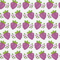 Sweet Raspberry Pattern with Decorative Dots, Modern Seamless Design vector