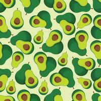 Avocado seamless pattern abstract repeated background For paper vector