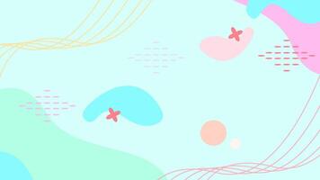 Abstract background with soft and attractive colors with various shapes vector
