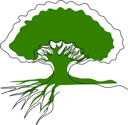 an Illustration of a green splash tree.