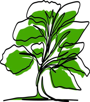 Illustration of a green tree