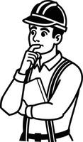 Supervisor Thinking While Reading Project File vector