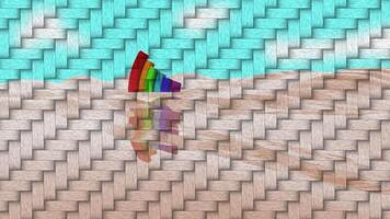 Grid Rainbow Background 3D Rendering video