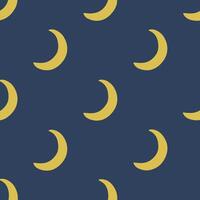 Crescent Moon Pattern Background. Social Media Post Illustration. vector