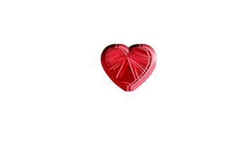 Red Heart Background Digital Rendering video
