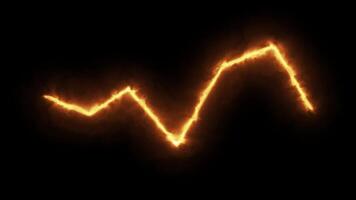 Neon Glowing Lines Digital Rendering Loop video