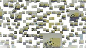 Blocks and Cubes Shattering 3D Rendering video