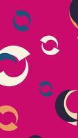 A pink background with a circular pattern video