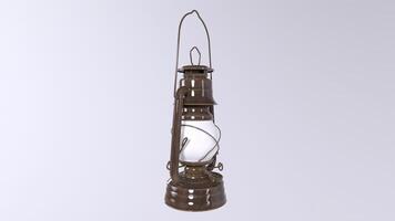 Exploring the craftsmanship of a vintage oil lantern design in rustic settings video
