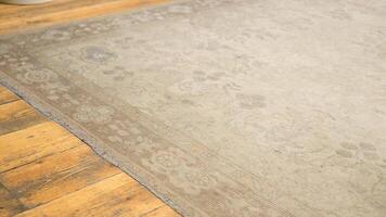 Old and Dirty Rug Placed Under a Wooden Chair video