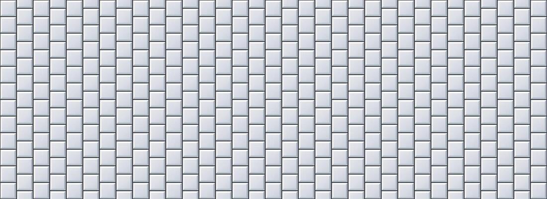 Seamless grey tile pattern. Square ceramic tiled texture for bathroom wall, kitchen floor, pool surface. Repeating gray mosaic grid background. Repeated light brick wallpaper.