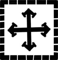 Simple Move icon with transparent background vector