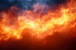 Dynamic Fire and Smoke Abstract Background for Creative Design photo